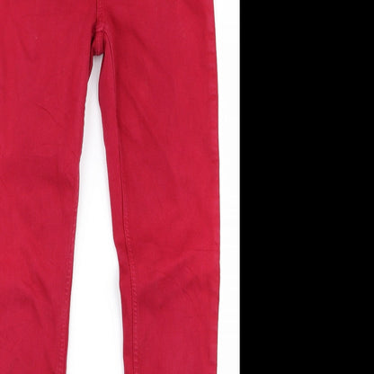 mosh Womens Red   Skinny Jeans Size 26 L25 in