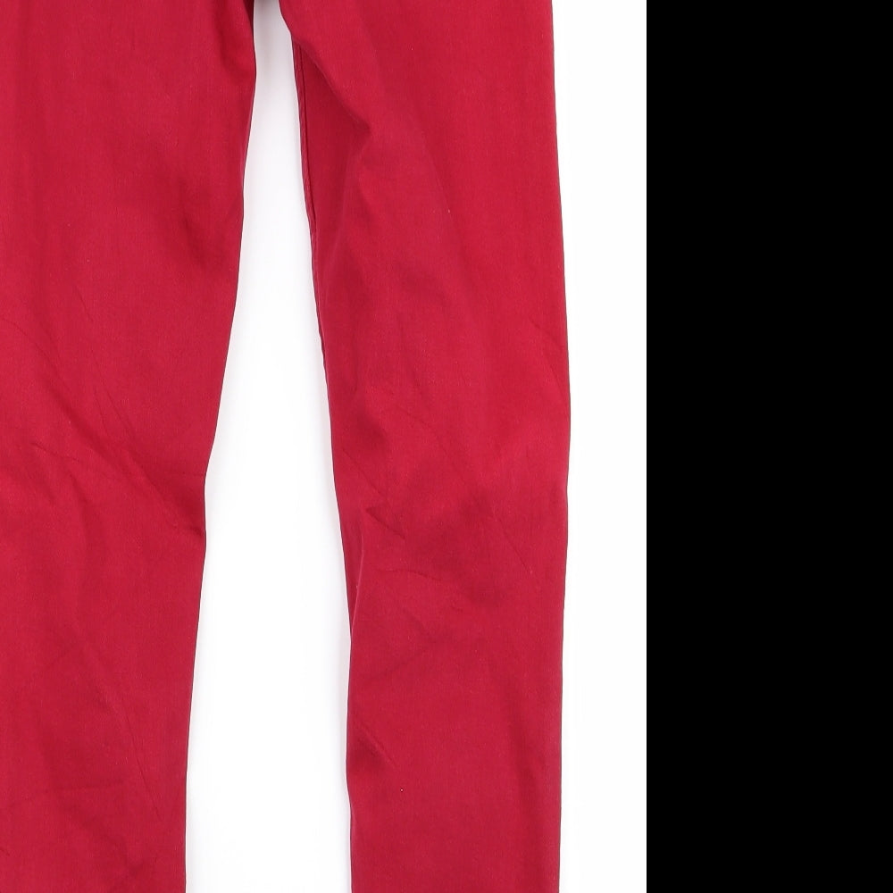 mosh Womens Red   Skinny Jeans Size 26 L25 in