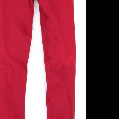 mosh Womens Red   Skinny Jeans Size 26 L25 in