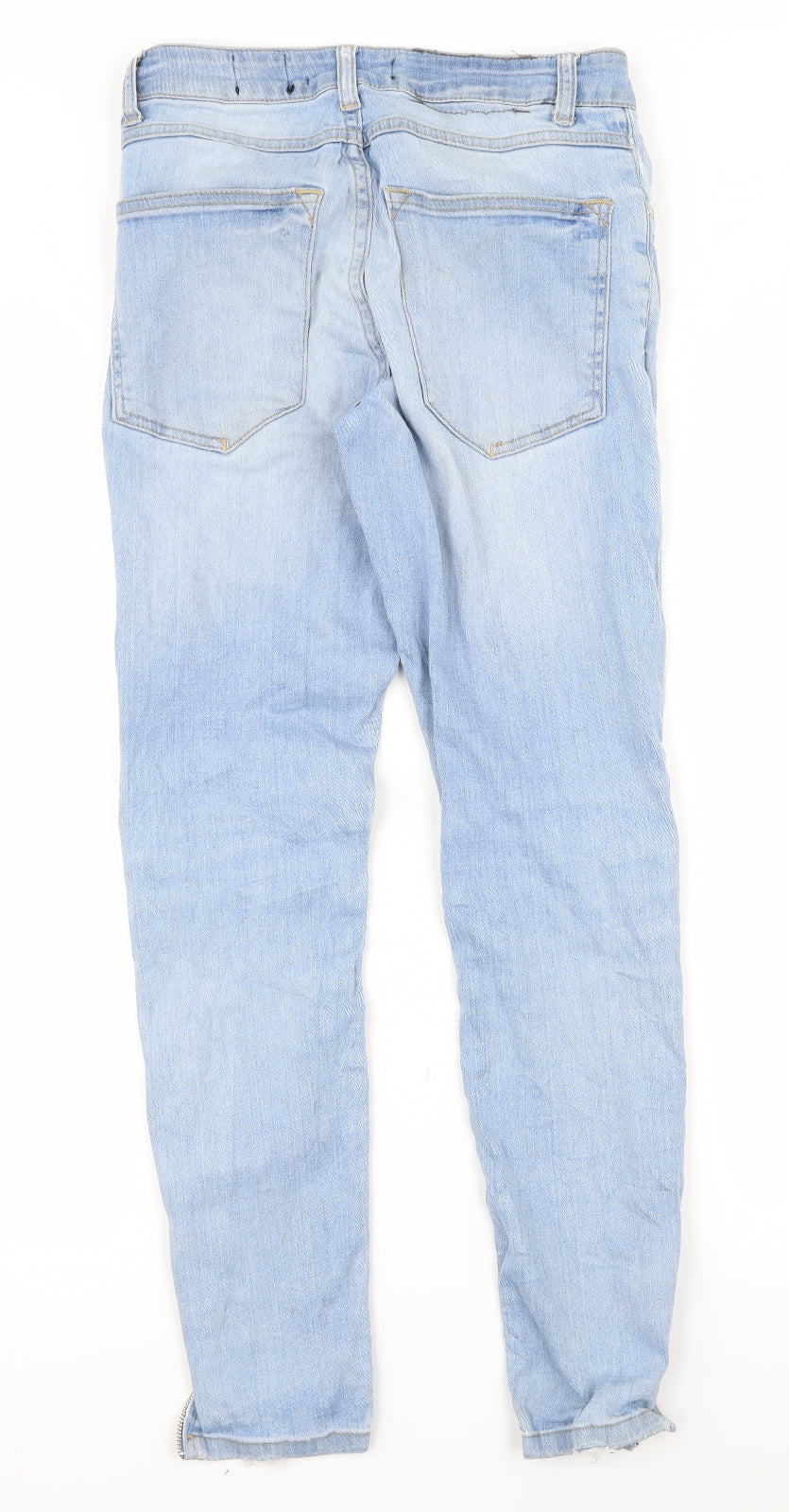Womens UK Size 28 Preworn Regular Fit Skinny Blue Jeans