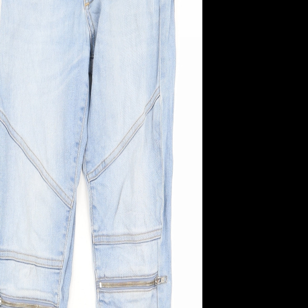 Womens UK Size 28 Preworn Regular Fit Skinny Blue Jeans