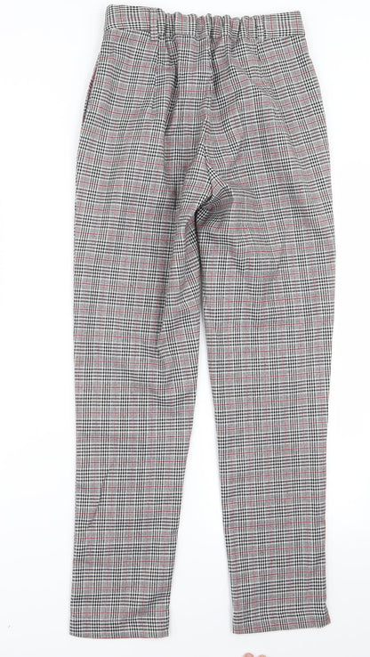 Daisy Street Womens Grey Striped  Trousers  Size 8 L28 in