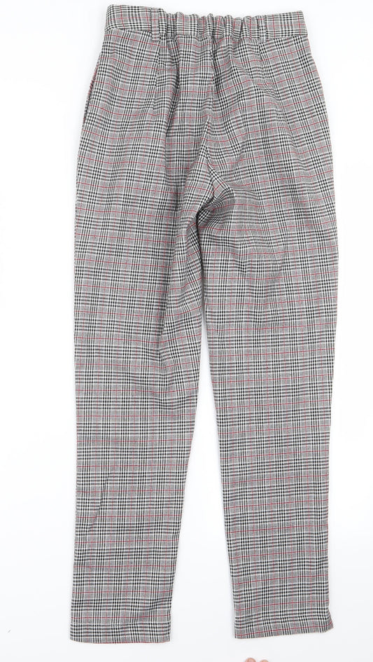 Daisy Street Womens Grey Striped  Trousers  Size 8 L28 in