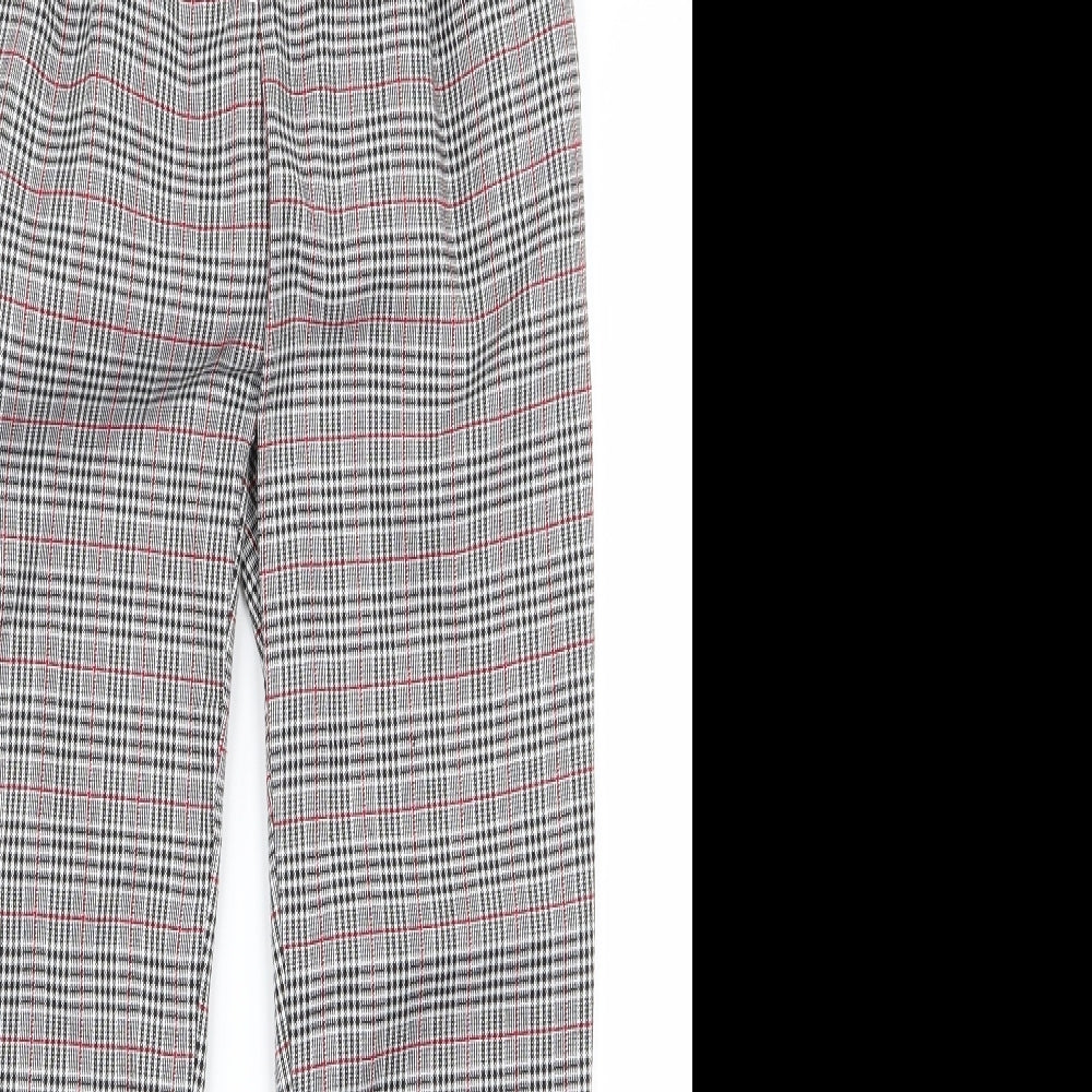 Daisy Street Womens Grey Striped  Trousers  Size 8 L28 in