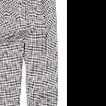 Daisy Street Womens Grey Striped  Trousers  Size 8 L28 in