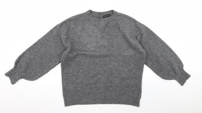 F&F Mens Grey  Rayon Pullover Jumper Size M