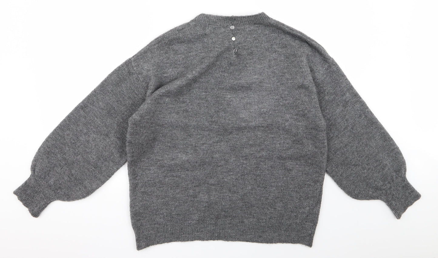 F&F Mens Grey  Rayon Pullover Jumper Size M