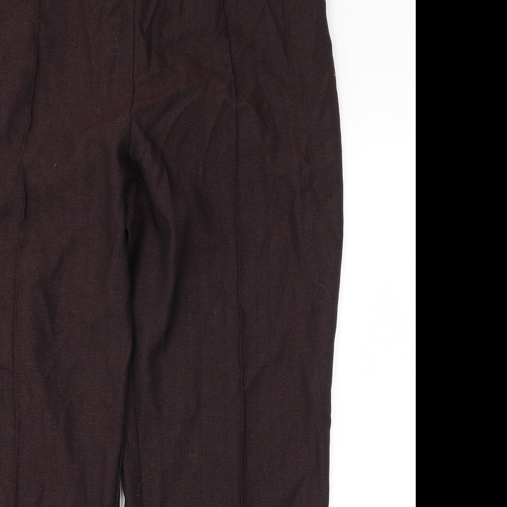 M&S Womens Brown   Trousers  Size 16 L24 in