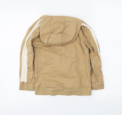 geogre Boys Beige   Full Zip Hoodie Size 6-7 Years