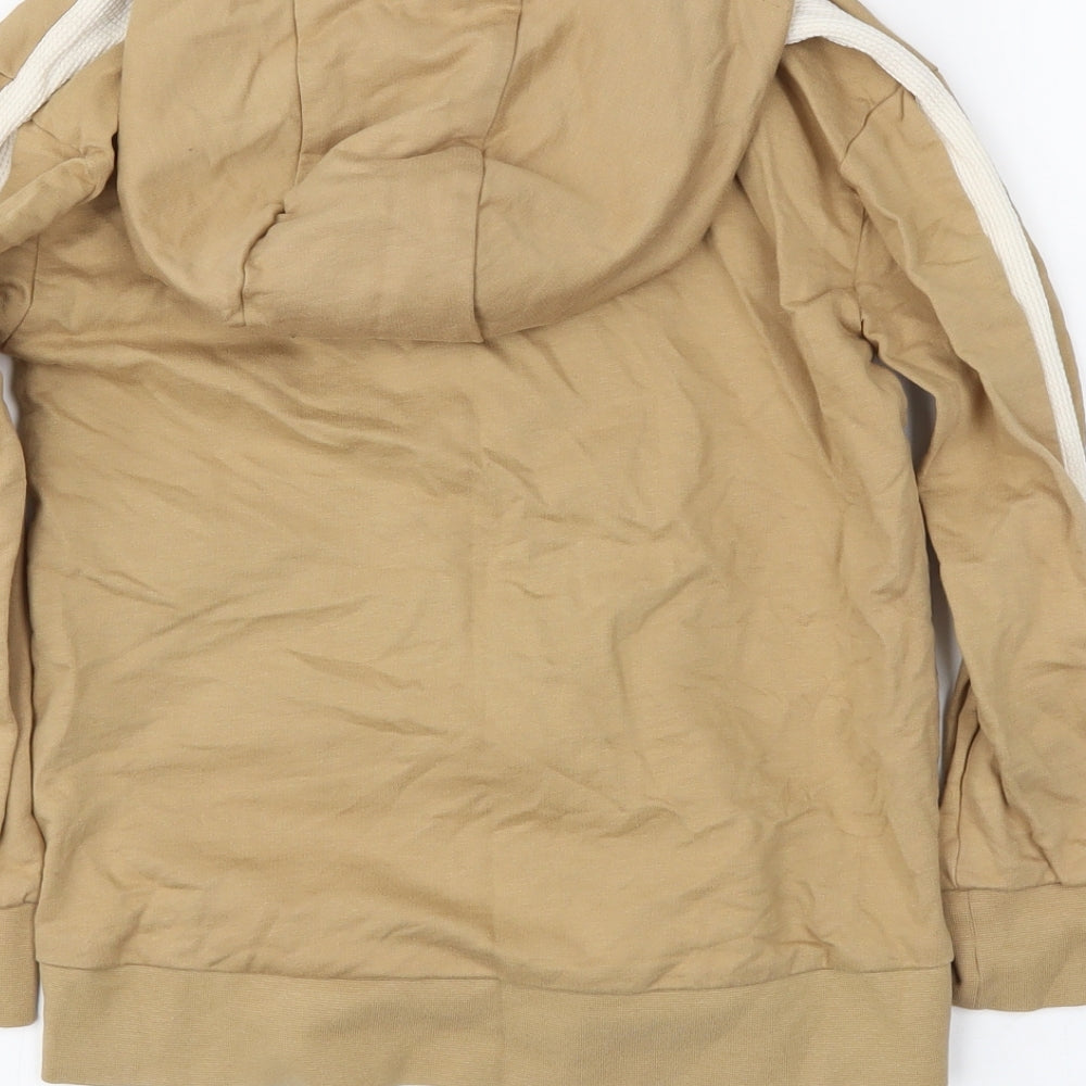 geogre Boys Beige   Full Zip Hoodie Size 6-7 Years