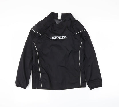 DECATHLON Boys Black   Anorak Coat Size 8 Years