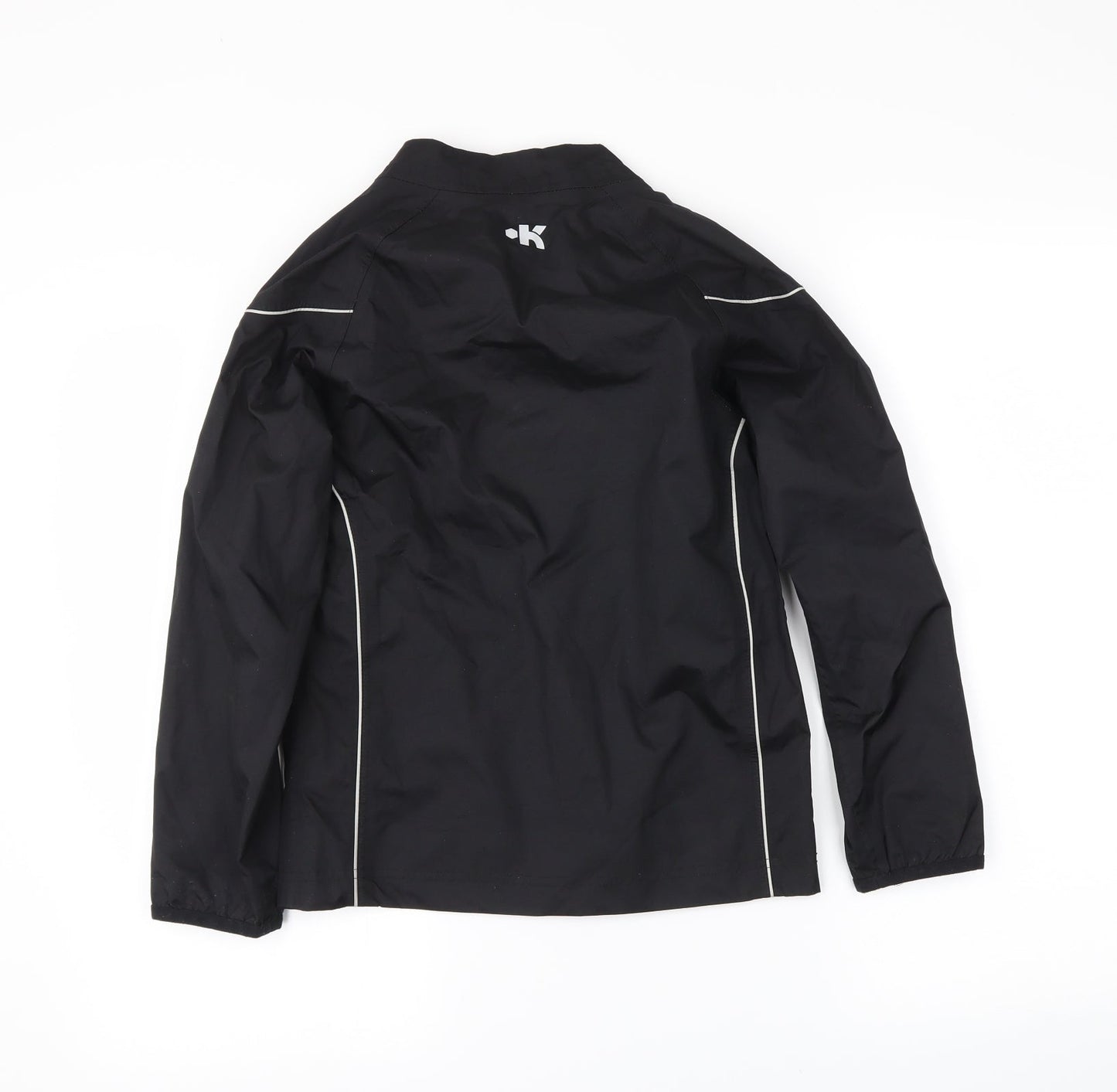 DECATHLON Boys Black   Anorak Coat Size 8 Years