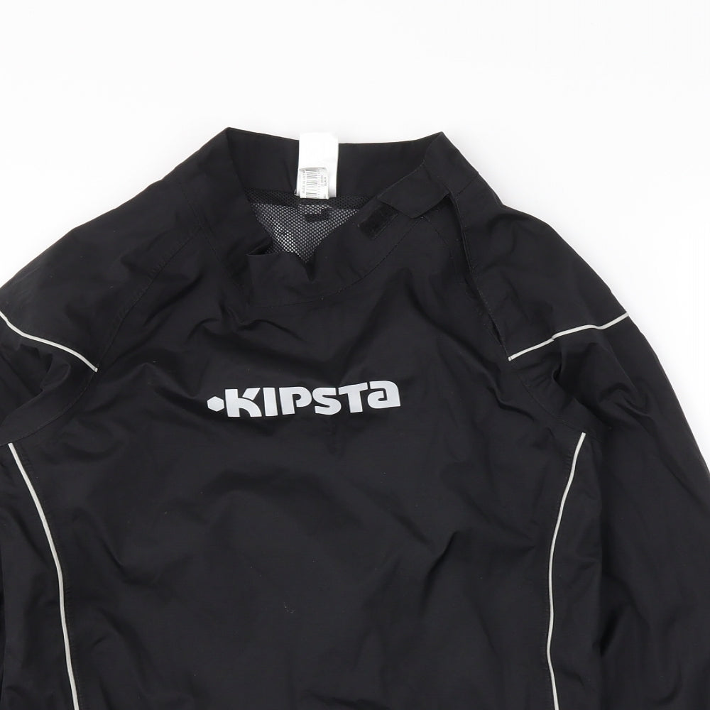 DECATHLON Boys Black   Anorak Coat Size 8 Years