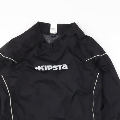 DECATHLON Boys Black   Anorak Coat Size 8 Years