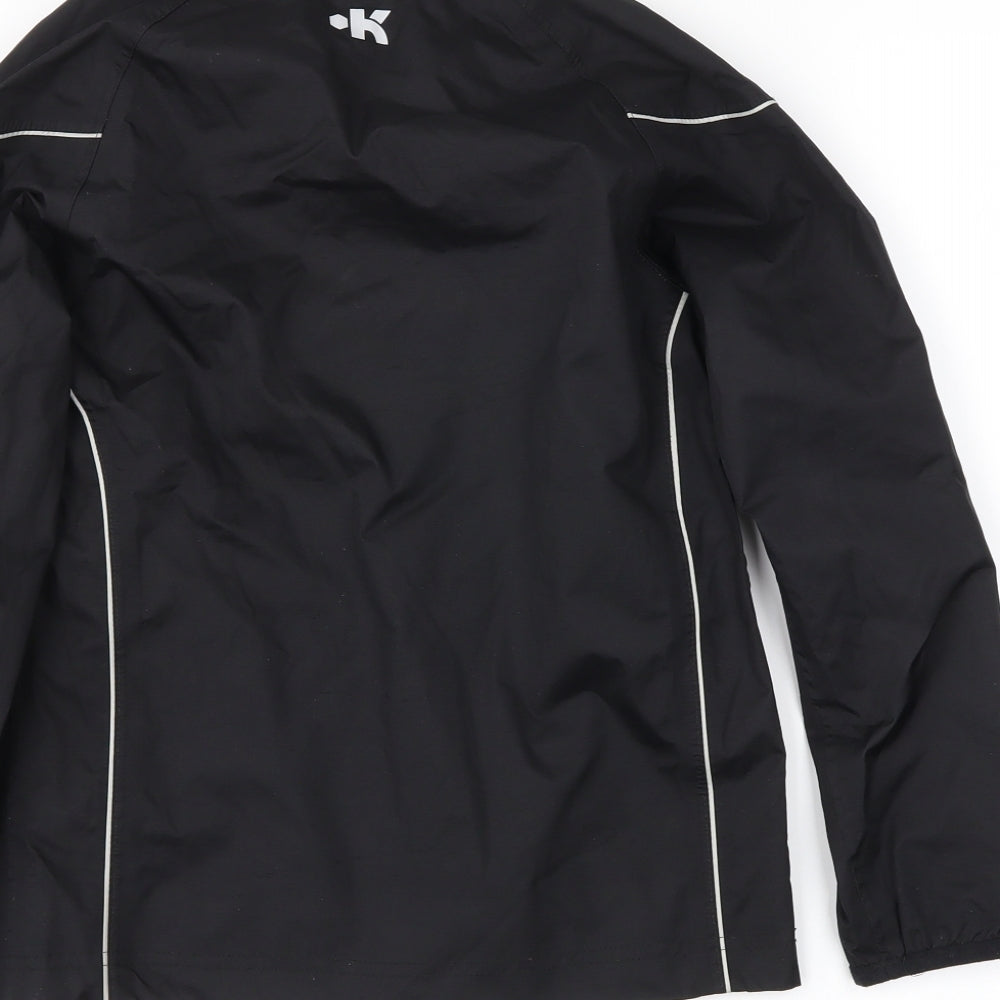 DECATHLON Boys Black   Anorak Coat Size 8 Years