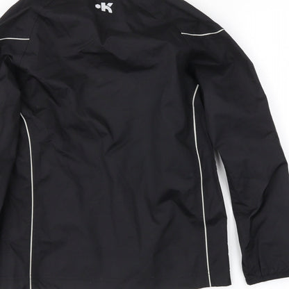 DECATHLON Boys Black   Anorak Coat Size 8 Years