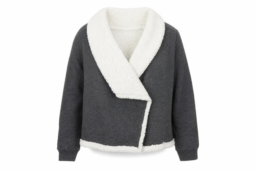 Womens UK Size M Derek Heart Grey Jacket