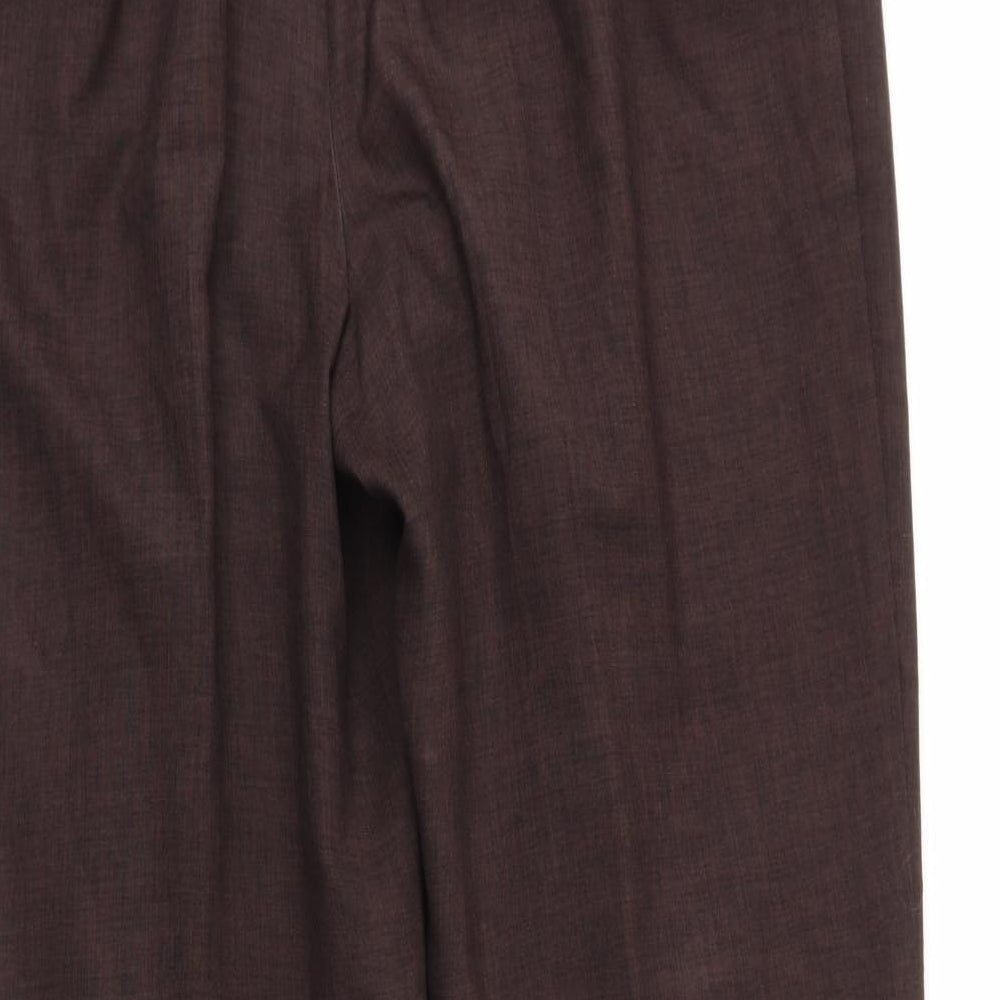 Womens UK Size 14 M&S Regular Fit  Brown Trousers