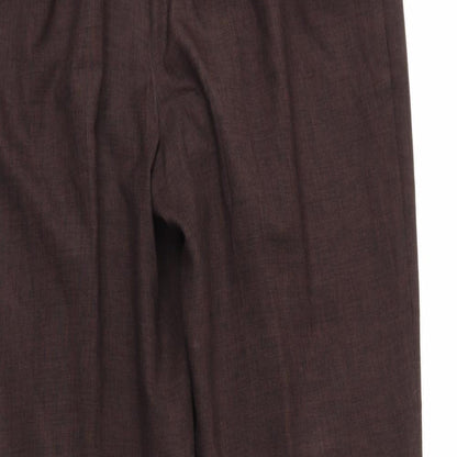 Womens UK Size 14 M&S Regular Fit  Brown Trousers