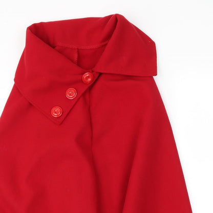 Womens UK Size One Size Preworn Red Kimono Coat