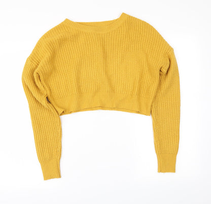newlook Boys Yellow   Pullover Jumper Size 14-15 Years