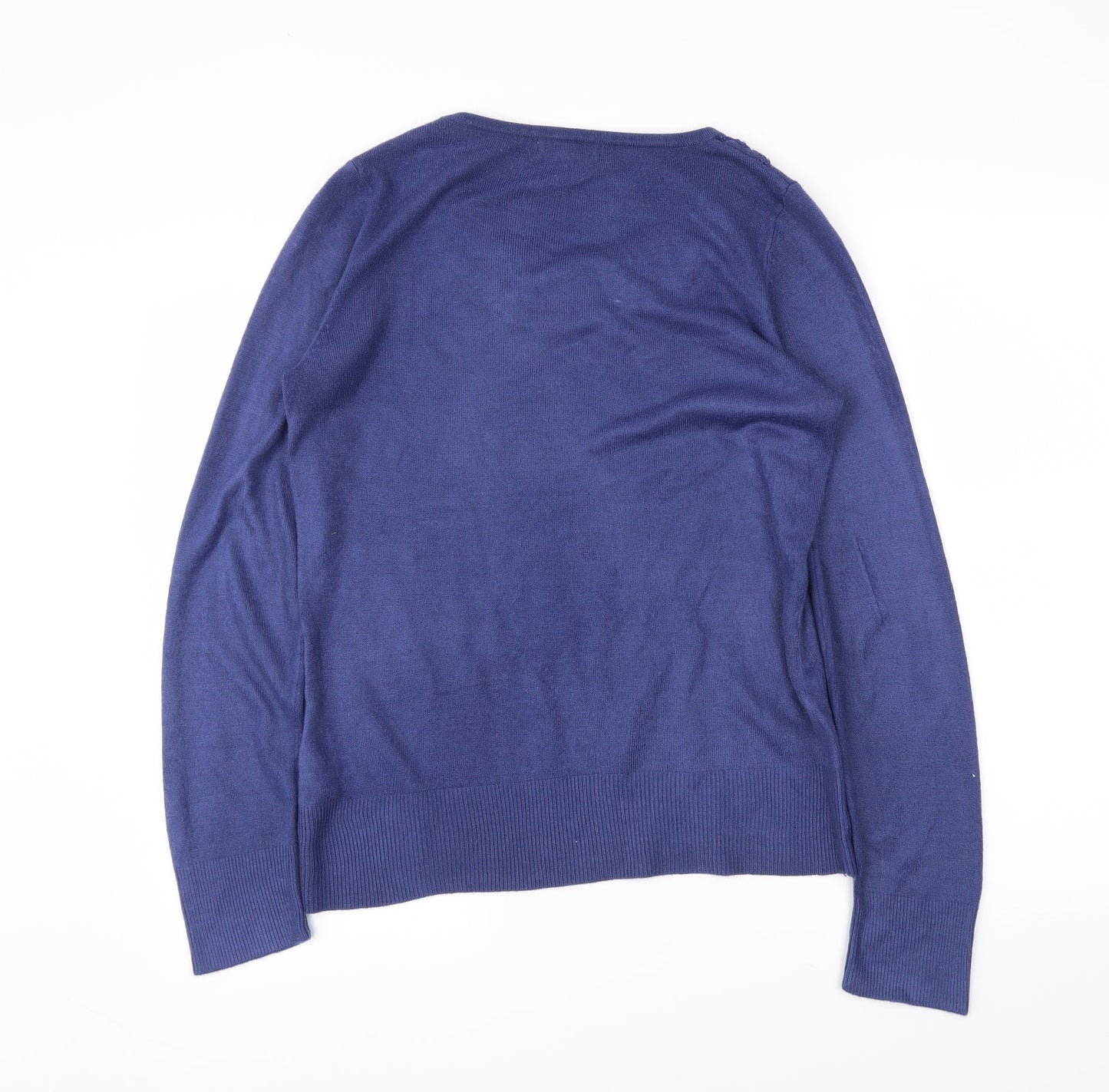 M&S Womens Blue   Pullover Jumper Size 12