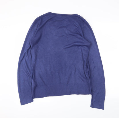 M&S Womens Blue   Pullover Jumper Size 12