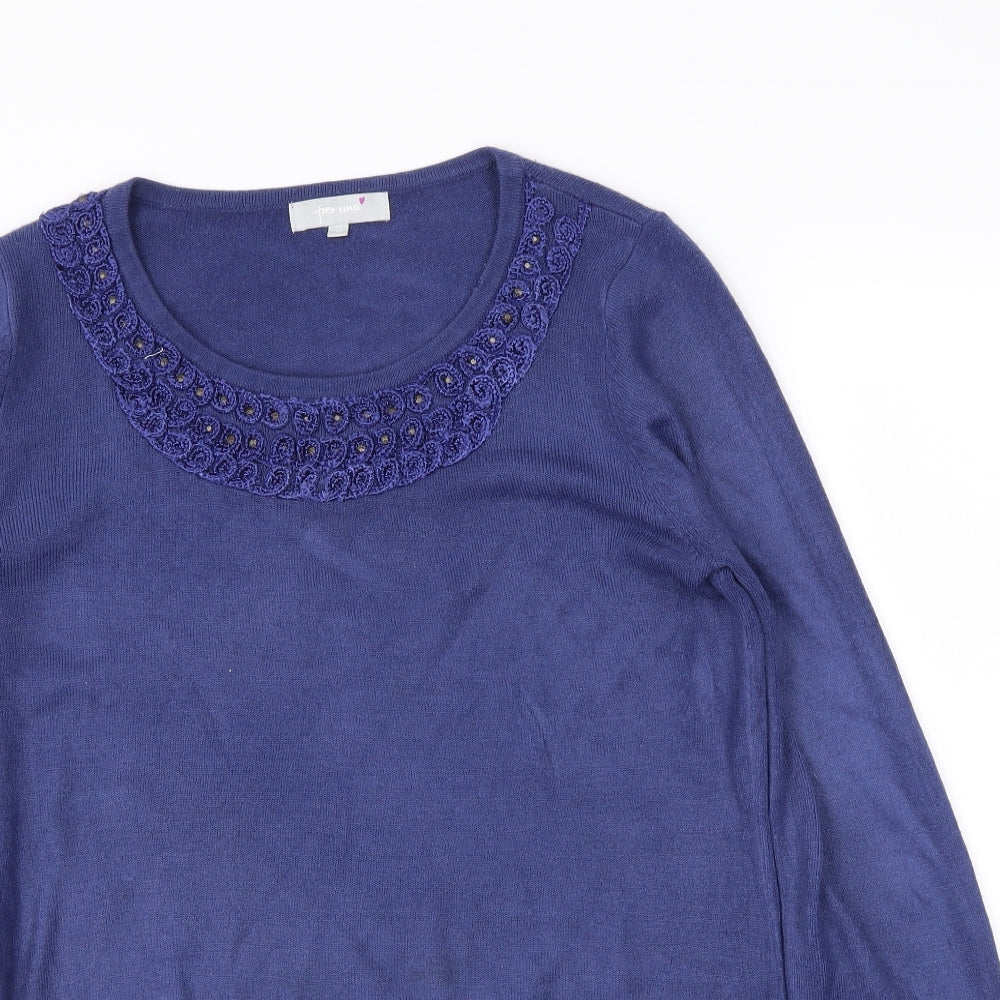 M&S Womens Blue   Pullover Jumper Size 12