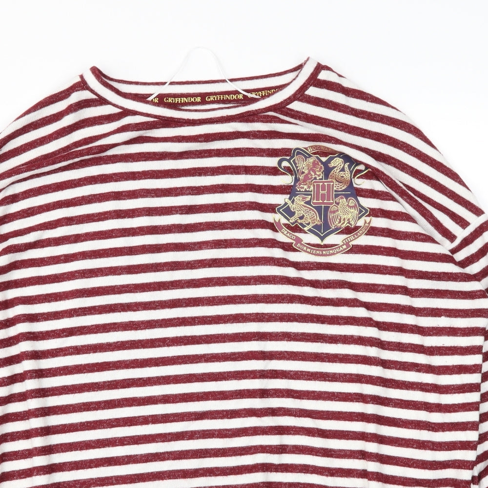 Primark Womens Red Striped  Pullover Jumper Size L