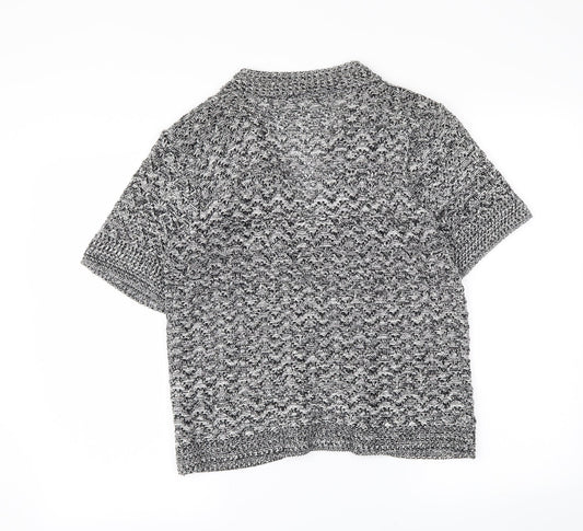 Pulse Womens Black   Cardigan Jumper Size S