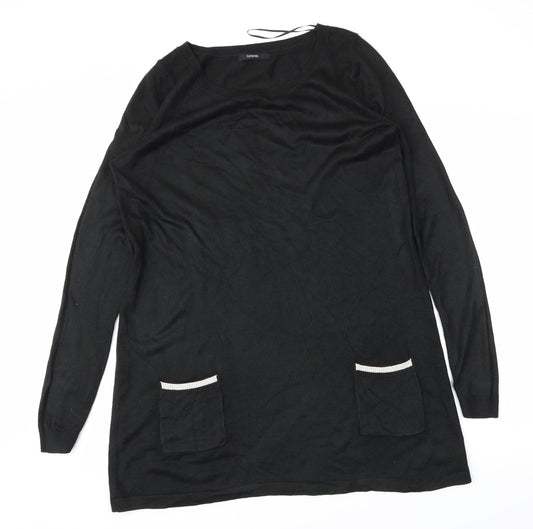 George Womens Black   Jumper Dress  Size 14