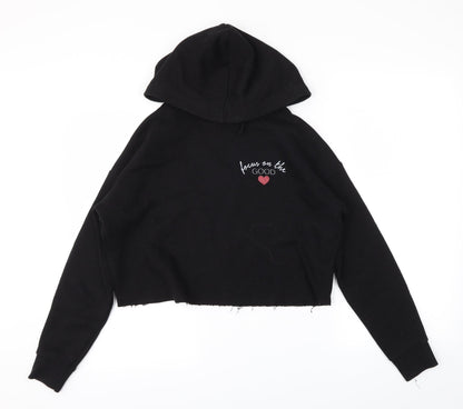 newlook Girls Black   Pullover Hoodie Size 12-13 Years