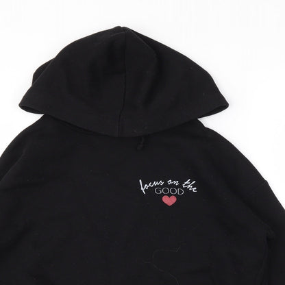 newlook Girls Black   Pullover Hoodie Size 12-13 Years