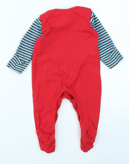 Mothercare Baby Red Striped  Babygrow One-Piece Size 3-6 Months