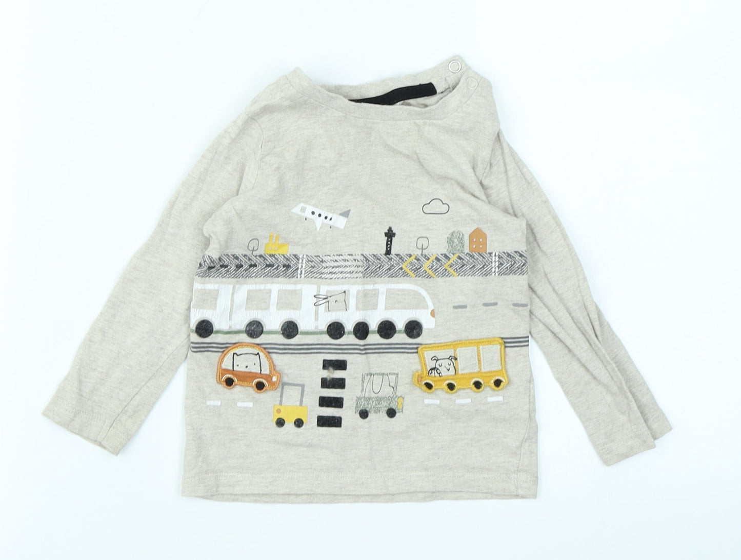 F&F Baby Beige   Basic T-Shirt Size 9-12 Months