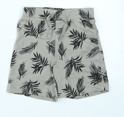 Primark Boys Beige Floral  Capri Trousers Size 9-12 Months