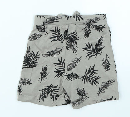 Primark Boys Beige Floral  Capri Trousers Size 9-12 Months
