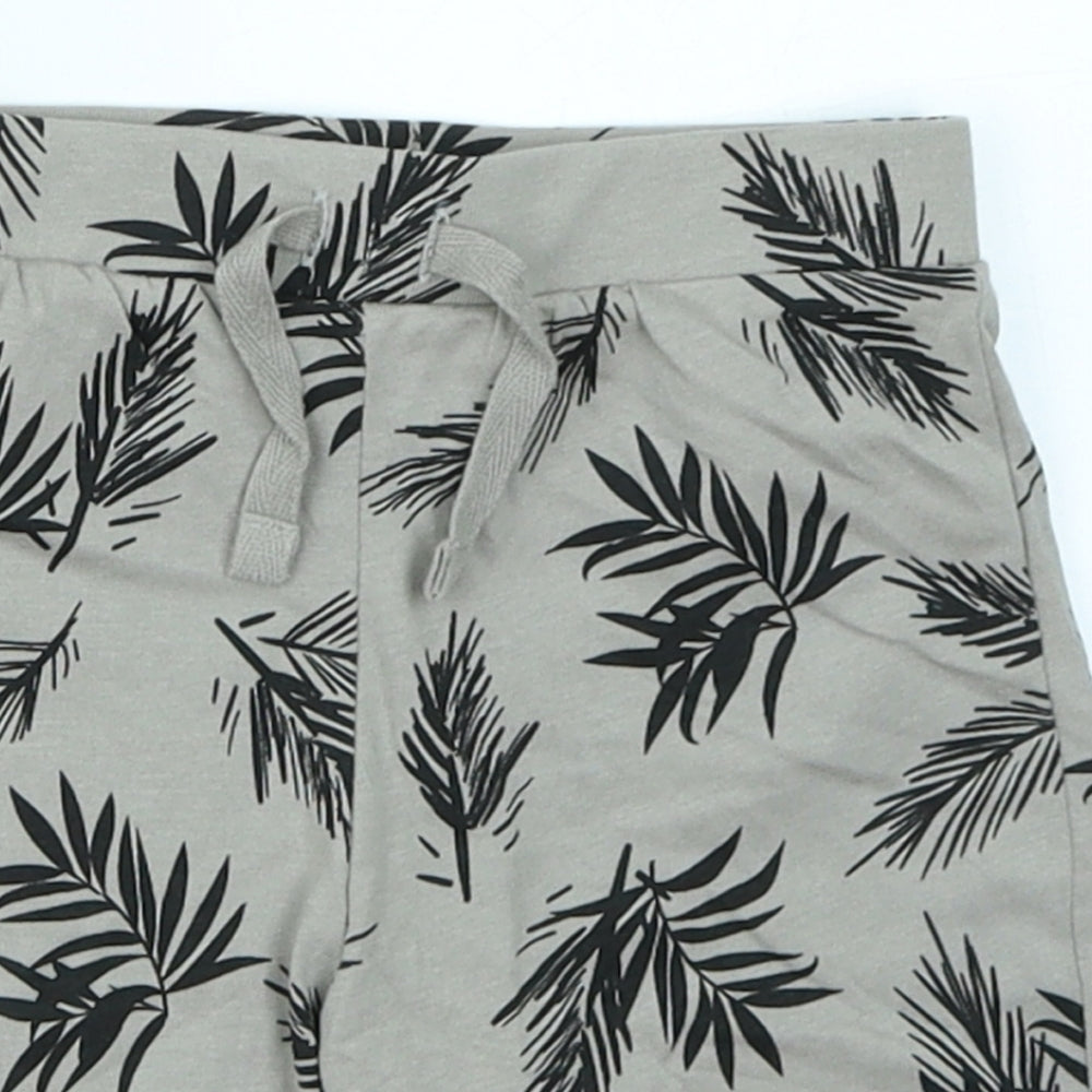 Primark Boys Beige Floral  Capri Trousers Size 9-12 Months