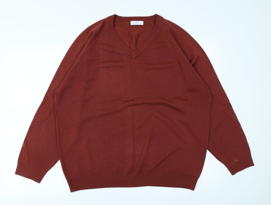 Essentials Mens Brown   Pullover Jumper Size S