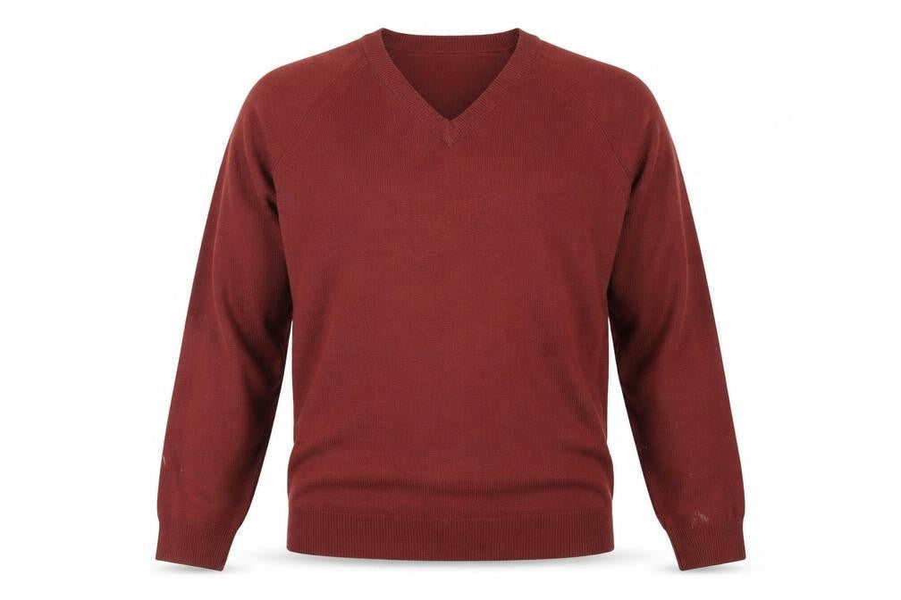 Mens UK Size S Essentials Brown Pullover Jumper