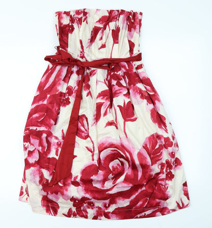 Atmosphere Womens Ivory Floral  Fit & Flare  Size 8