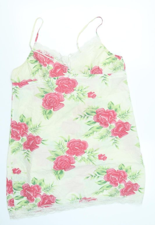 E-vie Womens White Floral  A-Line  Size 14