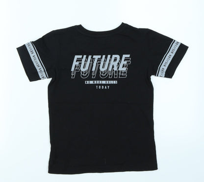 TU Boys Black   Basic T-Shirt Size 4 Years