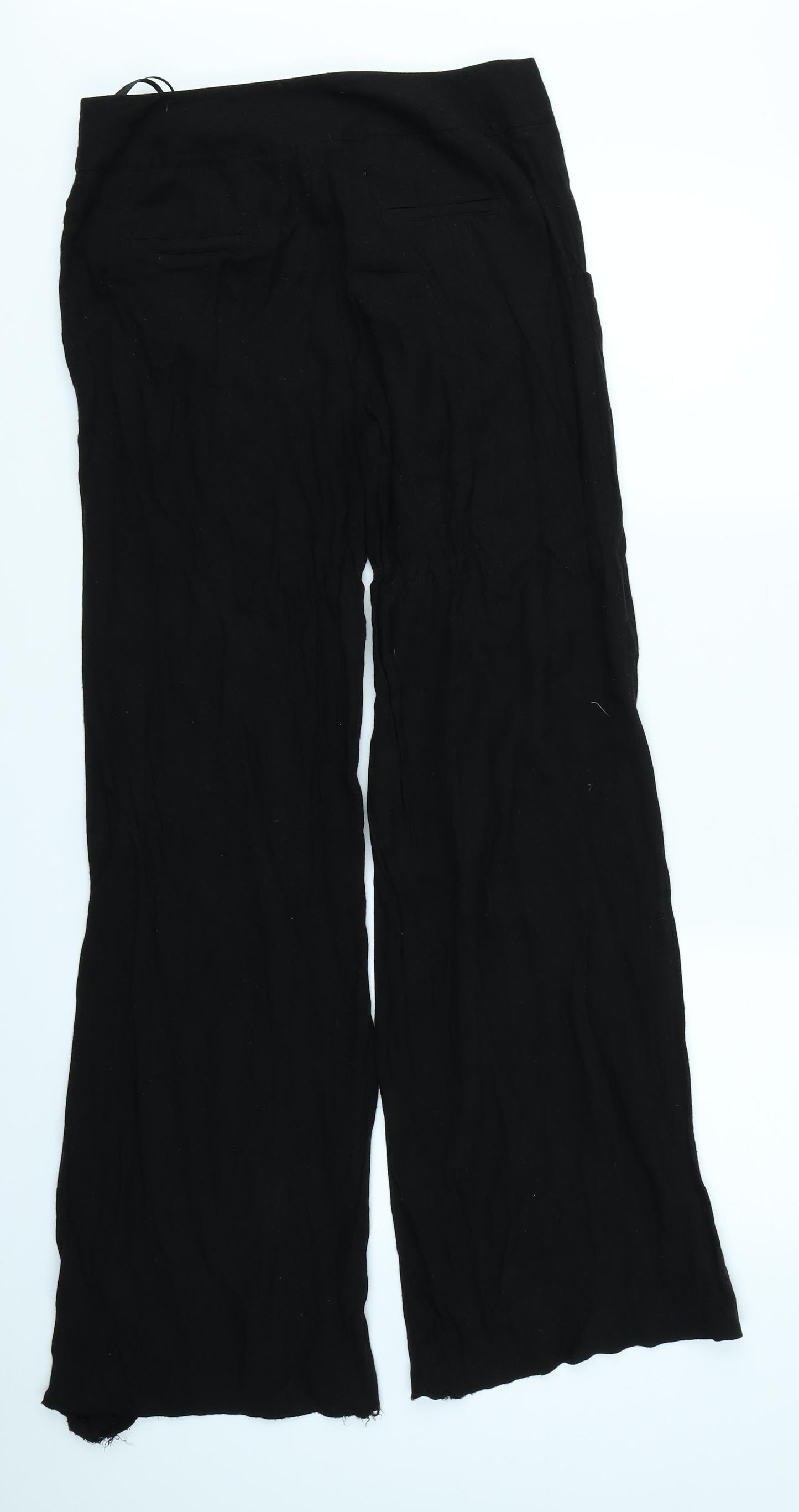 Womens UK Size 8 NEXT Regular Fit  Black Trousers
