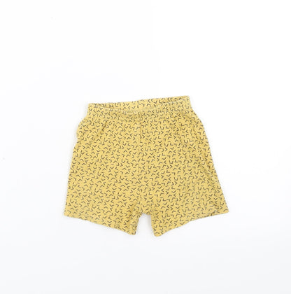 George Baby Yellow Geometric   Trousers Size 6-9 Months  - shorts