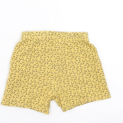 George Baby Yellow Geometric   Trousers Size 6-9 Months  - shorts