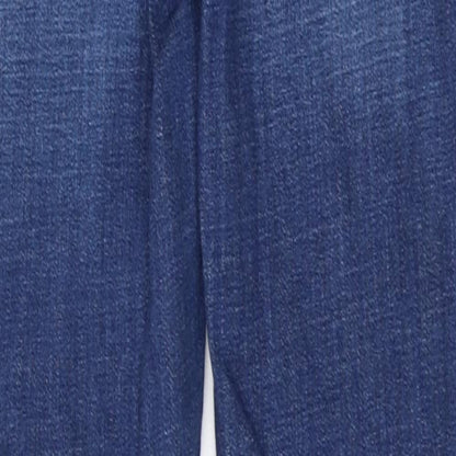 Topshop Womens Blue  Denim Skinny Jeans Size 26 in L29 in - Distressed