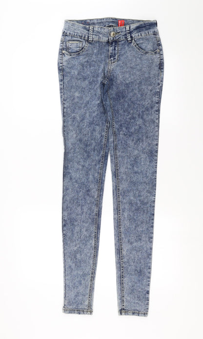 Womens UK Size 8 Yesyes Regular Fit Skinny Blue Jeans
