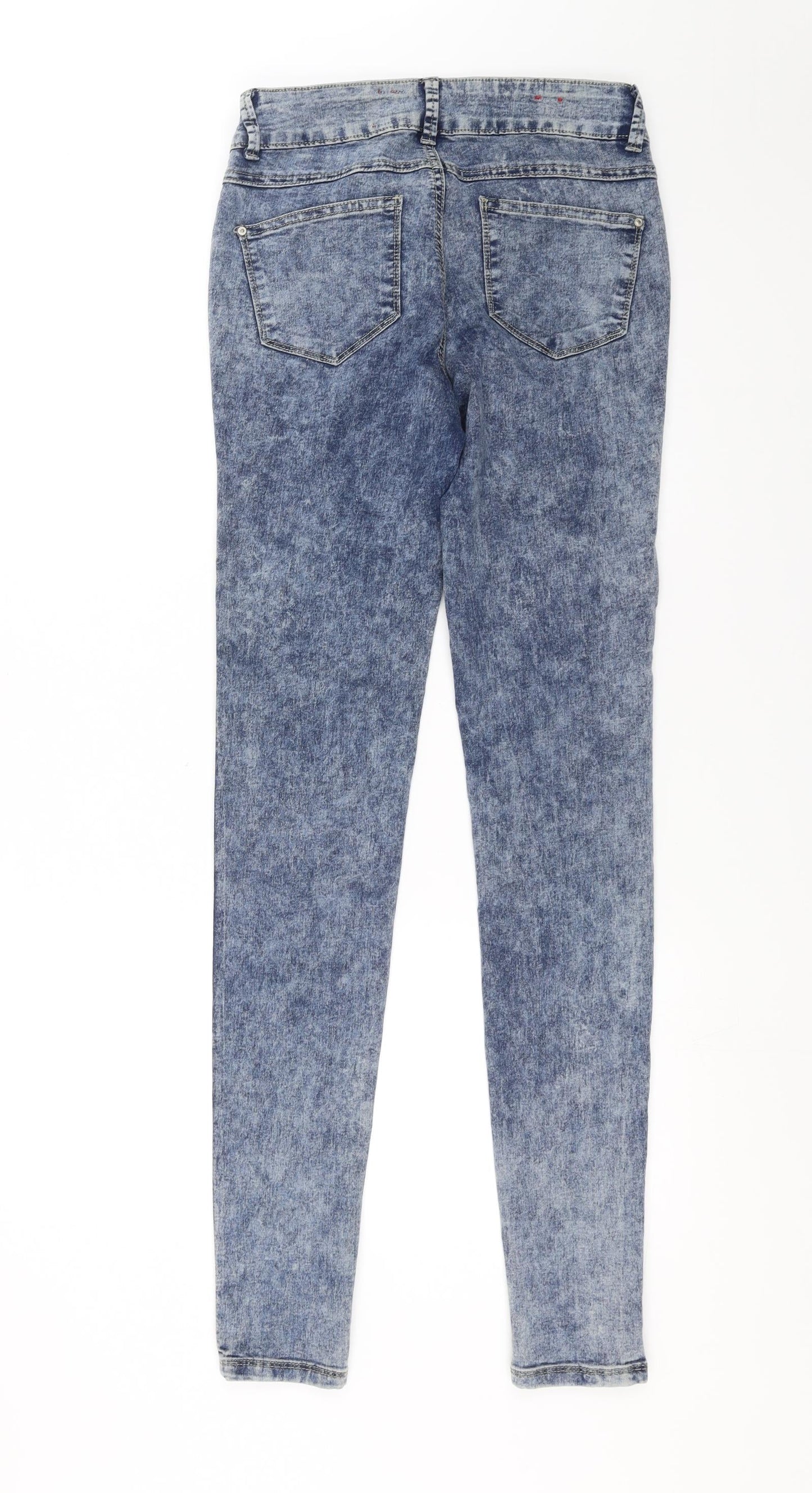 Womens UK Size 8 Yesyes Regular Fit Skinny Blue Jeans