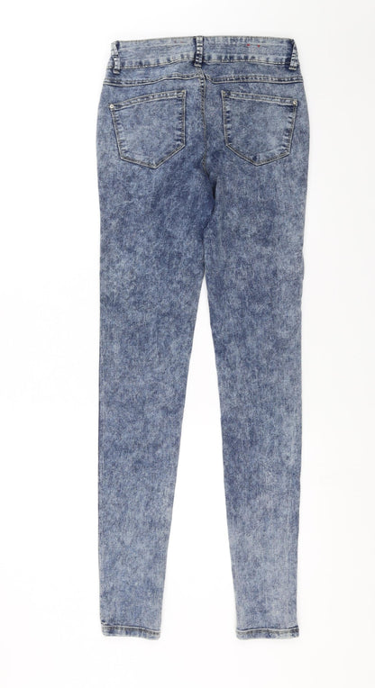 Womens UK Size 8 Yesyes Regular Fit Skinny Blue Jeans